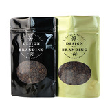 Custom Foil Lined Stand-up Pouch with Clear Oval Window and Ziplock, Personalized Food Pouch Bag, One Color Silk Screen