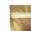 100 PCS Front Frosted Matte Gold AL Back Ziplock Stand Up Pouch,2 OZ, 4.3"W x 7.3"H x 2.5"D
