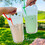 Muka 100 PCS Juice bag Drink Pouch Heart Shape Beverage Milk Coffee Packaging Plastic Frosted Food Storage Bag
