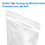 Muka 100 PCS Clear Reclosable Plastic Poly Bags with Seal Zip