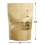 Muka 50 PCS Reusable Kraft Sealable Bags for Packaging Coffee Bags with Window