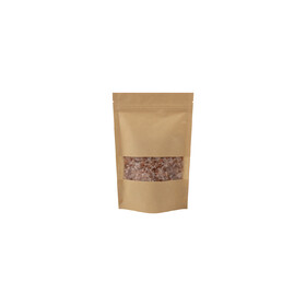 Muka 50 PCS Kraft Stand Up Zip Lock Pouch Bags,Resealable Bag with ...