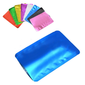 Muka 100 PCS Heat Sealable Metalized Foil Pouch for Facial Mask, Round Corner Disposable 3-Sided Sealed Pouch Bags