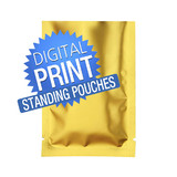 Digital Printing Custom Health Tea Stand Up Pouch Bags, Digital Printing Custom Herbal Packaging Pouch, 4.7mil, Low Minimum - Full Color Printing