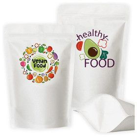 Digital Printing Custom Amino Blend Stand Up Pouch Bags, 4.7mil, Low Minimum - Full Color Printing