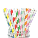(Price/100 PCS) Aspire Assorted Paper Straws for Drink, Juice,  Eco-Friendly Straws Wholesale, 7.7