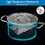 Muka 50 PCS Cooking Steaming Mylar Bags, Food Storage Pouches for Long Term Storage, FDA Compliant