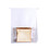 50 PCS White Rice Paper Bread Loaf Bag Kraft Food Packaging Storage Bakery Bags w/ Window Tin Tie Tab Lock Bags for Toast, Cookie, Coffee Bean, Treat Bags, Popcorn Bags