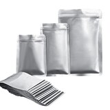 Muka 50 PCS Aluminum Foil Flat Pouch Resealable Foil Pouch Bags, Ziplock Mylar Bags for Food Storage