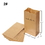 Custom Kraft Paper Grocery Bags, 3.5"L x 2"W x 6.5"H, Price/each