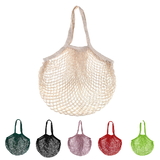 Muka Cotton Net Shopping String Bag with Long Handles for Fruit Vegetable Storage Beach