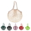 Muka Cotton Net Shopping String Bag with Long Handles for Fruit Vegetable Storage Beach, Price/piece