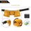 Aspire Leather Kids Tool Belt Adjustable Child's Tool Pouch for Role Play with 7 Pockets Tool Bag