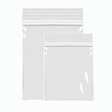 100 PCS Clear Reclosable Poly Bags, Plastic Jewelry Zip Bags for Cards & Envelopes, Office Supplies, Arts & Crafts