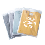 Custom Frosted Clothe Storage Bags Slider Zip Bag, Reclosable Slider Bags, One Color Printing