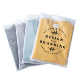 Custom Frosted Slider Zip Bag, Personalized Slider Storage bags, Reclosable Personalized Clothes bag, One Color Silk Screen Printing