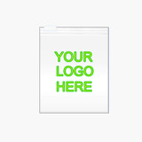 Custom Clear Frosted Vinyl Slider Zip Bag, 6.6 Mil Thick  - for Jewelry, Crafts, Organization