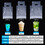 Muka 100 PCS 1 Cup Drink Carrier Cup Carrier Take Out Bags Clear Handle Plastic Drink Bags Portable Beverage Containers Hanging Hole, Hold 1 Cup Up to 16OZ, Price/100 PCS