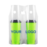 Custom 2 Cup Take Out Bags, One Color Printing