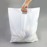 Muka 50 PCS Die Cut Handle Bags Plastic Merchandise Bags