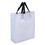 Muka 50 PCS Plastic Merchandise Bags with Soft Loop Handle, Vertical Type Plastic Bags with Handle