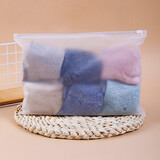 50 PCS Frosted Slider Reclosable Bag Zipper Plastic Bags for Mask Organization