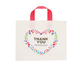 50 PCS Muka Thank You Retail Bags, Plastic Merchandise Shopping Bags, Boutique Bags