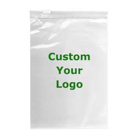 Custom Clear Slider Zip Bags Re-closable, One Color Silk Screen