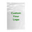 Custom Clear Slider Zip Bags Re-closable, One Color Silk Screen, Price/each