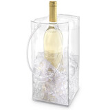 Muka Wine Ice Bag with Handle, Collapsible Wine Cooler Ice Bag for Party, Champagne, Wine