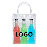 Custom PVC Shopping Tote Bags, Gift Wrap Bags, Clear Tote Bags, PVC Transparent Plastic Pouch