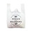 Custom Plastic Take away Bags, Shopping Bag High Density T-Shirt Bags Reusable Grocery Bags, One Color Silk Screen Printing, Price/Piece