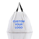Muka Custom Hotel Laundry Bags, Draw Bag Retail Bags, Plastic Merchandise Bags, Boutique Bags Take Out Bags Reusable Plastic Bags, Carry Out Plastic Bag, One Color Printing