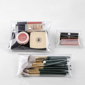 Muka Clear PVC Makeup Bags Slider Cosmetics Bag