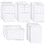 Muka 10 PCS Binder Pockets Document Filing Bags 6 Holes Zipper Cash Envelopes Planner Inserts Bill Pouch for A6 Ring Budget Binder, Waterproof PVC Loose Leaf Bags