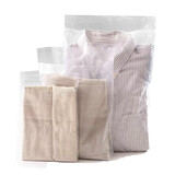 Muka 100 Pcs Clear Self Seal Poly bags, Blank Plastic Bags for Shipping, Packaging, Retail, and Storage, 1.5 mil