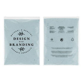 Muka Custom Imprinted Zipper Plastic Bags with Suffocation Warning, Clear Poly Bags for Packaging, Shipping, Merchandise