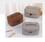 Muka PU Leather Cosmetic Bag Large Capacity Makeup Organizer Travel Toiletry Pouch for Women