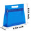 Muka 2PCS Transparent Waterproof Zipper Cosmetic Bags, Gusseted PVC Zip Pouch, 9 3/4" W x 8 1/4" H x 2 3/4" D