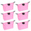 TOPTIE 6 Pack Dumpling Cosmetic Makeup Bag Waterproof Toiletry Bag Handbag Purse Travel Storage Bag for Women, Price/each