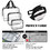 TOPTIE Custom Print 3 Pcs Crystal Clear Cosmetic Bag, Waterproof PVC Toiletry Bag Portable Wash Handbag with Handle Straps