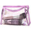 Custom Clear Vinyl Plastic Makeup Bags, Transparent Waterproof Cosmetic Bags with Zipper, Portable Travel Toiletry Pouch