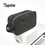 TOPTIE Custom Black Roomy Waterproof Zipper Storage Bag, Travel Pouch for Cosmetic Makeup Toiletry, 10"L x 2.8"W x 5.6"H