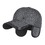 TOPTIE Winter Quilted Baseball Cap with Earflaps Adjustable Warm Outdoor Hat for Men