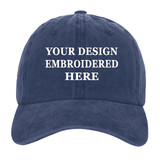 TOPTIE Custom Embroidery/Printed Baseball Cap Vintage Low-Profile Washed Cotton Dad Hat Wholesale