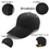 Toptie Custom Unisex Structured Cotton Baseball Cap Polo Style Low Profile High Crown Hat For Adult Youth, Promotional Products - Black, One Size