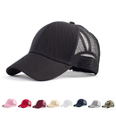 TOPTIE Ponytail Cap Messy High Bun Ponytail Adjustable Mesh Trucker Baseball Cap Hat