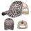 TOPTIE Custom Embroidery Ponytail Baseball Cap Womens Leopard Messy High Bun Ponytail Hat