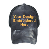 TOPTIE Custom Embroidery Women Tie Dye Ponytail Baseball Cap Adjustable Mesh Trucker Hat