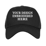 TOPTIE Custom Embroidery  6 Panel Mid Profile Mesh Back Trucker Hat Personalized Embroidered Snapback Baseball Cap